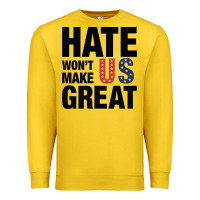 Lemon hate won't make us great black Premium Sweatshirt - artisFamous