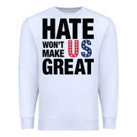 White hate won't make us great black Premium Sweatshirt - artisFamous