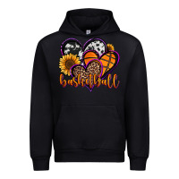Black basketball hearts Urban Hoodie - Jasminsmagicworld
