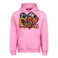 Fuchsia Pink basketball hearts Urban Hoodie - Jasminsmagicworld