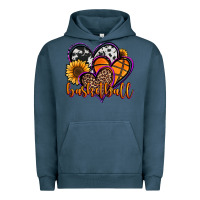 Pigment Midnight Navy basketball hearts Urban Hoodie - Jasminsmagicworld