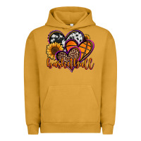 Pigment Peanut Butter basketball hearts Urban Hoodie - Jasminsmagicworld