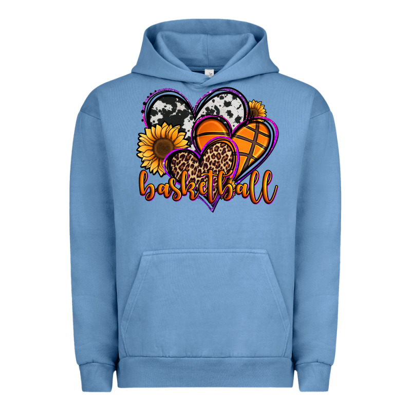 Basketball Hearts Urban Hoodie by Jasminsmagicworld | Teevron