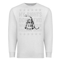 Oatmeal Heather My Rights Don't End Where Your Feelings Begin Premium Sweatshirt - artisFamous