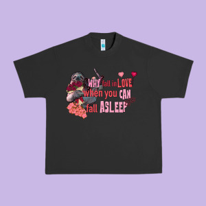 Sloth Why Fall In Love When You Can Fall Asleep Urban Heavy Tee Designed By Fadigitalartstudio