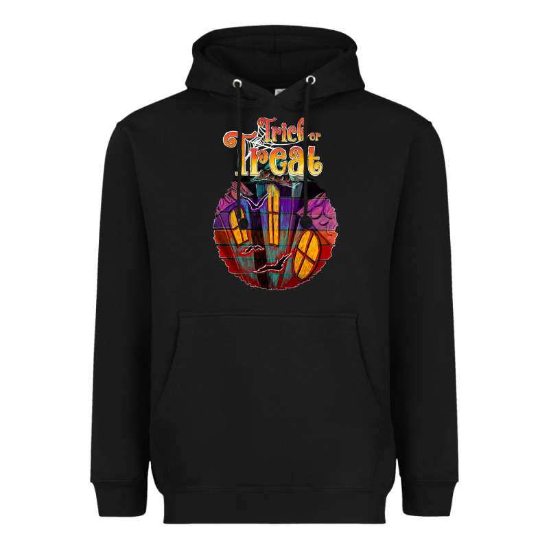 Trick Treat Black Heavyweight Hoodie by JahusDesignShop | Teevron