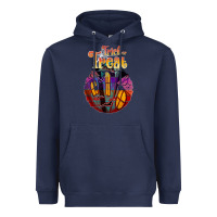 Navy trick treat black Heavyweight Hoodie - JahusDesignShop