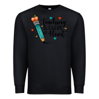 Black teaching i̇s a work of heart Premium Sweatshirt - JahusDesignShop