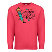Cardinal teaching i̇s a work of heart Premium Sweatshirt - JahusDesignShop