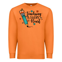 Carrot teaching i̇s a work of heart Premium Sweatshirt - JahusDesignShop