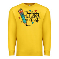 Lemon teaching i̇s a work of heart Premium Sweatshirt - JahusDesignShop