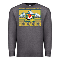 Charcoal Heather Geocaching, geocaching travel bug, geocache, Premium Sweatshirt - artisFamous