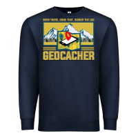 Navy Geocaching, geocaching travel bug, geocache, Premium Sweatshirt - artisFamous