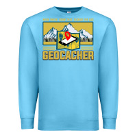 Ocean Blue Geocaching, geocaching travel bug, geocache, Premium Sweatshirt - artisFamous