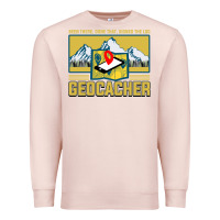 Pale Pink Geocaching, geocaching travel bug, geocache, Premium Sweatshirt - artisFamous