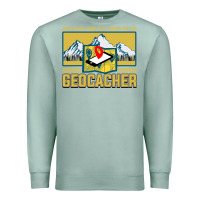 Seafoam Geocaching, geocaching travel bug, geocache, Premium Sweatshirt - artisFamous