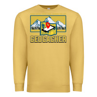 Antique Gold Geocaching, geocaching travel bug, geocache, Premium Sweatshirt - artisFamous