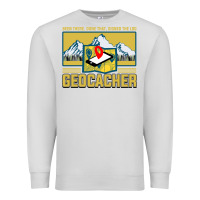 Dove Grey Geocaching, geocaching travel bug, geocache, Premium Sweatshirt - artisFamous