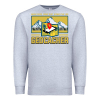 Heather Grey Geocaching, geocaching travel bug, geocache, Premium Sweatshirt - artisFamous