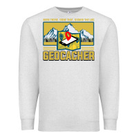 Oatmeal Heather Geocaching, geocaching travel bug, geocache, Premium Sweatshirt - artisFamous