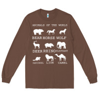 Chestnut Animals Of The World Long Sleeve Tee - Bettercallsaul