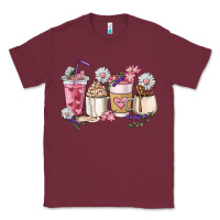 Burgundy Mama coffee cup mother's day Classic Tee - HowdyJamesFarm