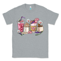 Heather Grey Mama coffee cup mother's day Classic Tee - HowdyJamesFarm