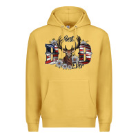 Antique Gold best dad ever Premium Hoodie - SublimationCraftShop