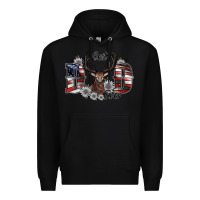 Black best dad ever Premium Hoodie - SublimationCraftShop