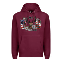 Burgundy best dad ever Premium Hoodie - SublimationCraftShop