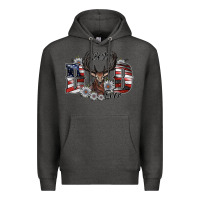 Charcoal Heather best dad ever Premium Hoodie - SublimationCraftShop
