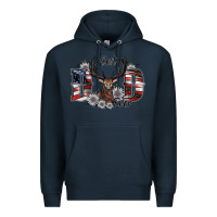 Navy best dad ever Premium Hoodie - SublimationCraftShop
