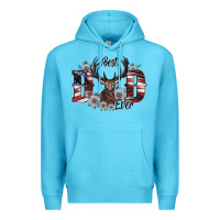 Ocean Blue best dad ever Premium Hoodie - SublimationCraftShop