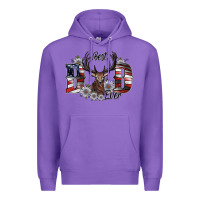 Purple best dad ever Premium Hoodie - SublimationCraftShop