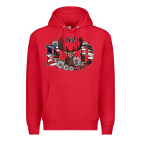 Red best dad ever Premium Hoodie - SublimationCraftShop