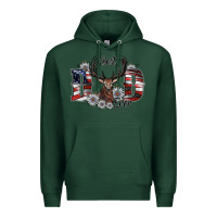 Sports Green best dad ever Premium Hoodie - SublimationCraftShop