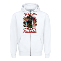 White Christmas life is better with a dachshund Zipper Hoodie - JahusDesignShop