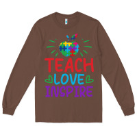 Chestnut teach love inspire Long Sleeve Tee - CowhideDigitalArt