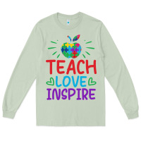 Matcha teach love inspire Long Sleeve Tee - CowhideDigitalArt