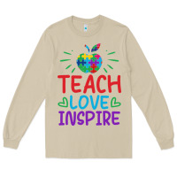 Mushroom teach love inspire Long Sleeve Tee - CowhideDigitalArt