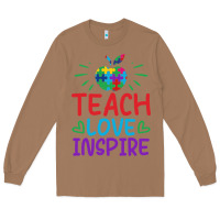 Toasted Coconut teach love inspire Long Sleeve Tee - CowhideDigitalArt