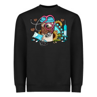 Black western sunflower gemstone nurse Heavyweight Sweatshirt - JahusDesignShop