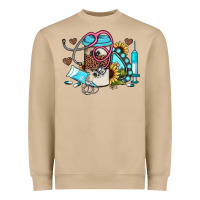 Mushroom western sunflower gemstone nurse Heavyweight Sweatshirt - JahusDesignShop