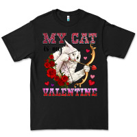Black my cat is my valentine Premium Tee - OliviaCreatesArt