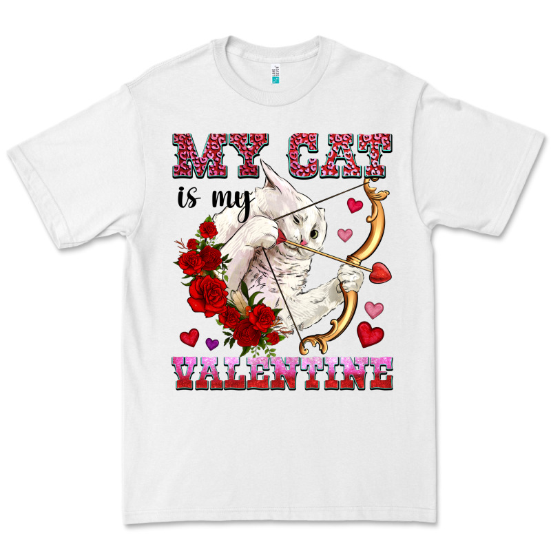 My Cat Is My Valentine Premium Tee by OliviaCreatesArt | Teevron