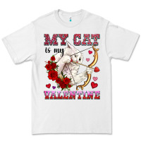 White my cat is my valentine Premium Tee - OliviaCreatesArt