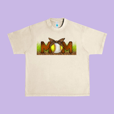 Baseball And Softball Mom Libbey Glass Urban Heavy Tee Designed By Bundleandbundleshop