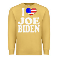 Antique Gold i love joe biden Premium Sweatshirt - artisFamous