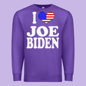 I Love Joe Biden Premium Sweatshirt Designed By Artisfamous