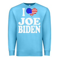 Ocean Blue i love joe biden Premium Sweatshirt - artisFamous